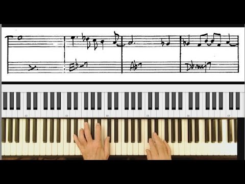 BLUE BOSSA 🎹 Jazz Piano Tutorial ❤ Essential song for learning improv