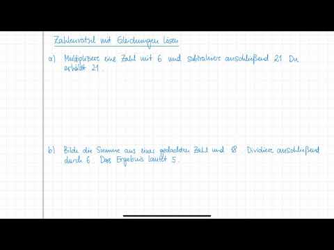Zahlenrätsel mit Gleichungen lösen | Klasse 5