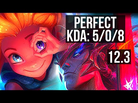 ZOE vs YONE (MID) | 5/0/8, 65% winrate | KR Challenger | 12.3