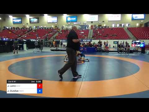 2018 Marine Corps US Open/Senior Men's Freestyle 61 Con 8 #1 - Jens Lantz (Wisc) Vs. Johnni DiJuli