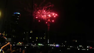 preview picture of video 'Happy New Year 2010 en Auckland Nueva Zelanda Festejo Inicio Año 2010.'