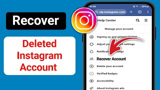 Permanently Deleted Instagram Account Recovery | How To Recover Deleted Instagram Account | 2024