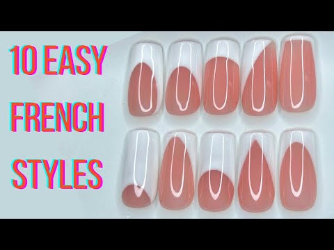 White French Tips Coffin