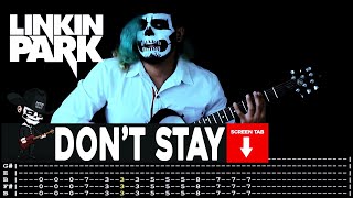 ?LINKIN PARK?[ Don´t Stay ] cover by Masuka | LESSON | GUITAR TAB