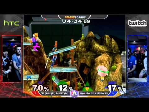 Evo 2015 - CLG | PewPewU & SFAT Vs. Liquid Hungrybox & PG | Plup - SSBM Teams Winners Finals