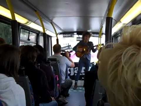 James Rea on the Oxjam Brum 11 bus