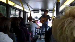 James Rea on the Oxjam Brum 11 bus