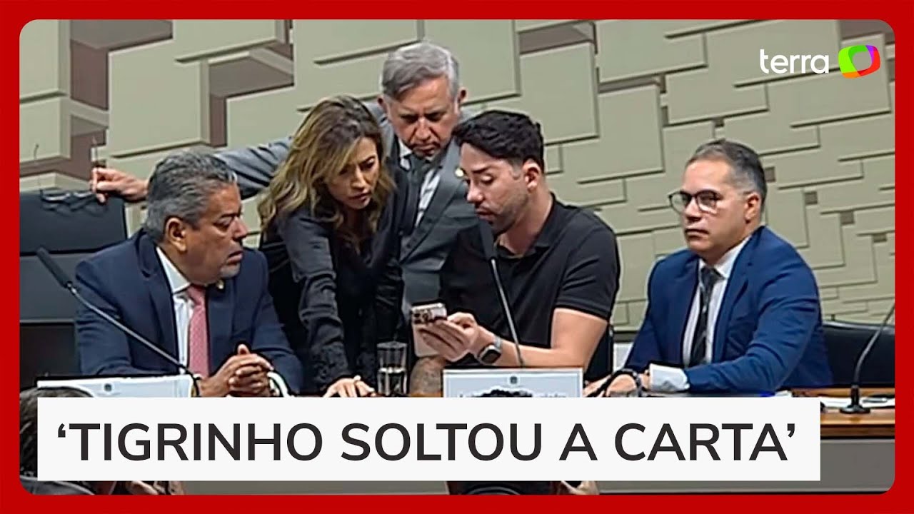 Rico Melquiades mostra a senadores como apostar no ‘Jogo do Tigrinho’ durante CPI das Bets
