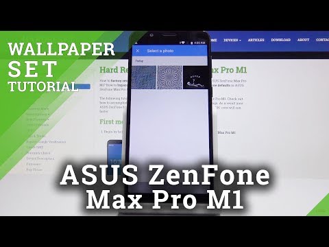 How to Change Wallpaper in ASUS ZenFone Max Pro M1 - Refresh Display