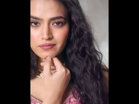 Pink Organza Sequins embroidery Lehenga choli & Dupatta