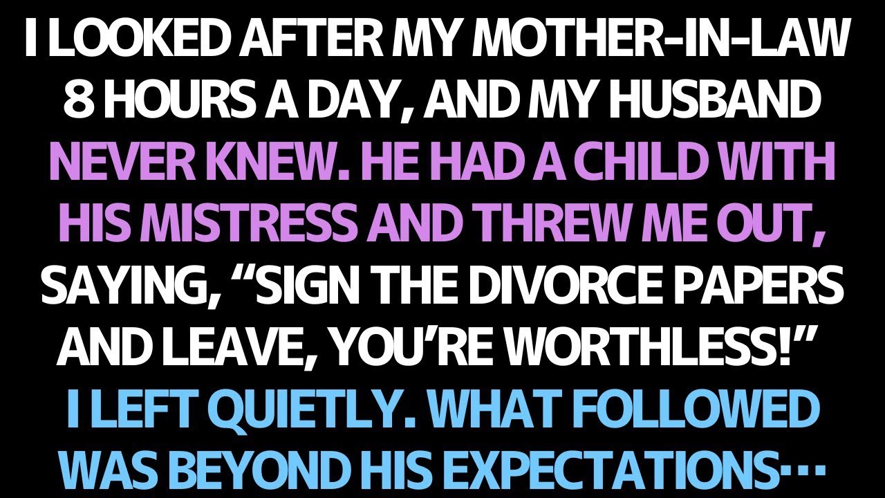 My Husband Left Me for His Lover, Unaware I Was Caring for His Mother. The Aftermath Shocked Him