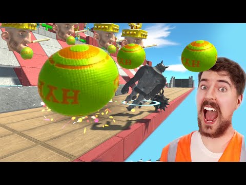 Run Away From a Cannonball & Traps - Animal Revolt Battle Simulator