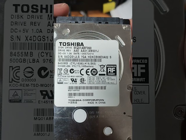 Vídeo relacionado con Toshiba MQ02ABD100H - Disco Duro hibrido SSHD de 1 TB (SATA 3 GB/s, 2.5", 5400 RPM, 9.5 mm)