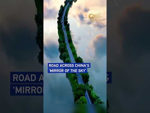 Road across China's 'mirror of the sky' #coolchina