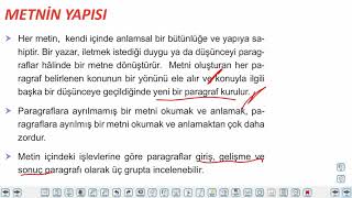 Eğitim Vadisi 9.Sınıf TDE 8.Föy Metinde Tema ve Konu 1 Konu Anlatım Videoları