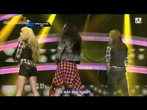 [Vietsub] 12/7/12 Goodbye Stage MNet MCD Lachata + Electric Shock - f(x)