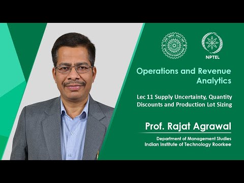 Lecture 15 Newsvendor problem Optimal Stocking Quantity in a Single Period