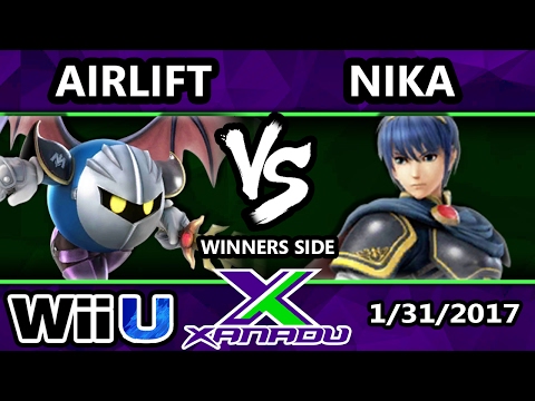 S@X 187 - Airlift (Metaknight) Vs. Nika (Marth) - SSB4 Tournament - Smash for Wii U - Smash 4