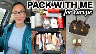 PACK WITH ME FOR EUROPE 🌍 ~ travel essentials, appointments, outfit details + packing hacks ✅