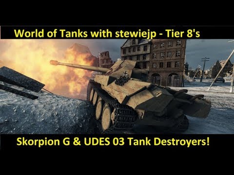 World of Tanks - Tier 8 Tank Destroyers - Skorpion G & UDES 03