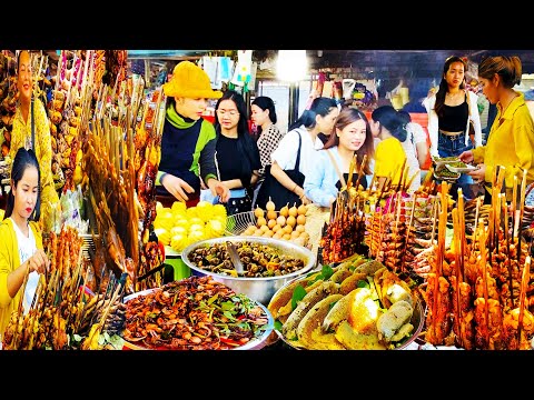 Plenty of Yummy Food @ Oudong Resort on Weekend, grilled Fish, Chicken, Bees Pickles, Fruits, & more