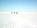 Olympic Paralympic Mascots Walking On Artic Ocean
