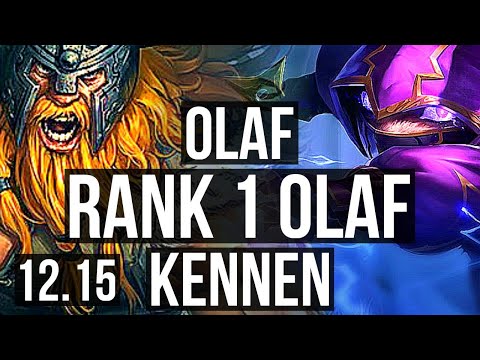 OLAF vs KENNEN (TOP) | Rank 1 Olaf, 10/4/11, Rank 18 | EUW Challenger | 12.15