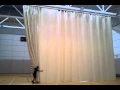 M² of dividing curtain made from simple fabric