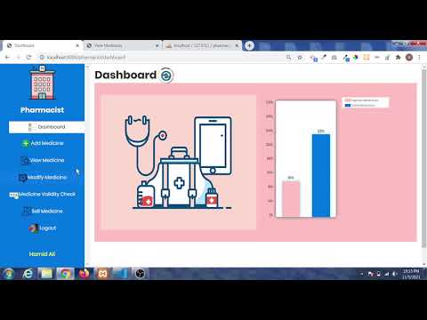 Pharmacy Management System in php laravel with ajax