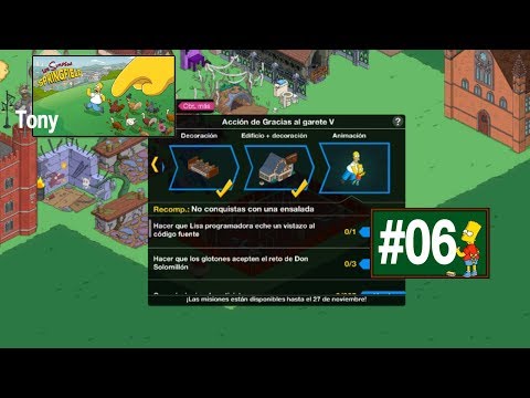 Los Simpson Springfield "Accion de Gracias'17, Cap. 6 - No conquistas nada, con esta ensalada" Tony