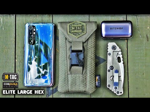 M-Tac подсумок для смартфона Elite Large Hex Multicam/Coyote, военный подсумок под телефон мультикам на молле - фото 2 - id-p2201239377