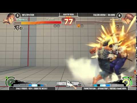 Infiltration (Ryu) vs FA Big Bird (Guy) First to 5 - Street Fridays June 2015