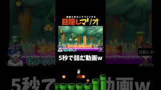 たった5秒で綺麗すぎる流れｗｗｗ【目隠しマリオ】