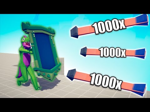 DINOSAUR MIRROR SHIELD vs 1000x OVERPOWERED UNITS - TABS | Totally Accurate Battle Simulator 2023