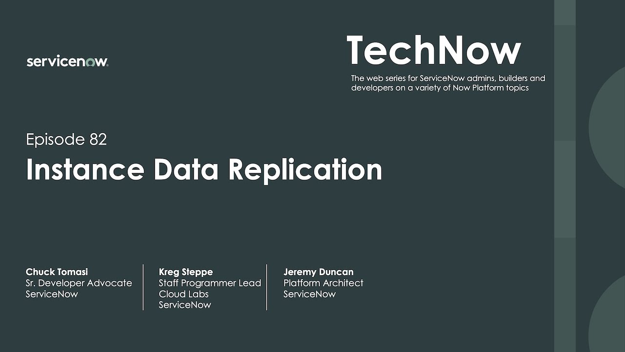 TechNow Ep 82 | Exchange data between ServiceNow instances with IDR