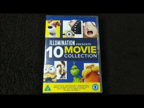 Unboxing Illumination Presents 10 Movie Collection DVD