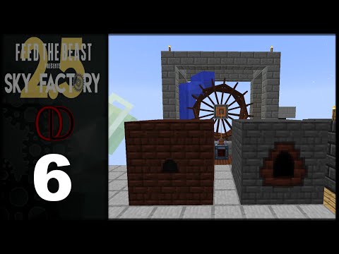 Sky Factory 2.5 E-06 -Immersive engineering water wheel