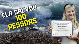 ELA SALVOU 100 PESSOAS AO PERCEBER UM TSUNAMI