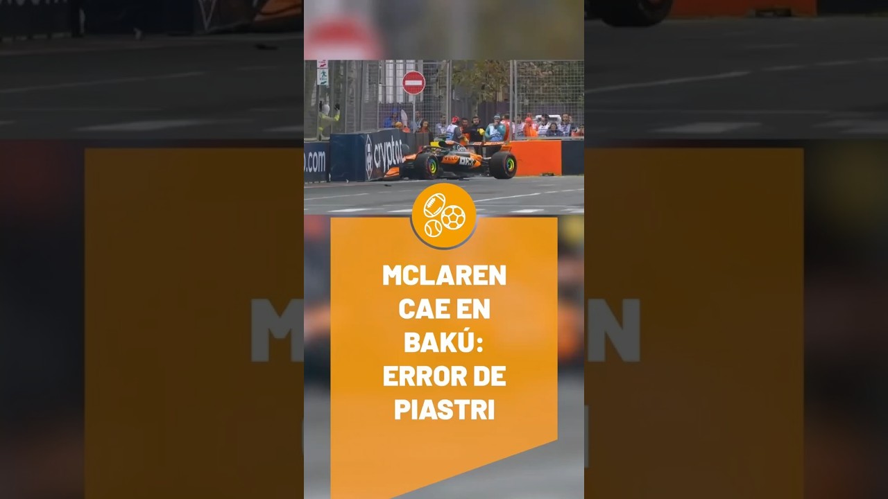Tragedia para Mclaren, Piastri sale de la carrera a un minuto de arrancar