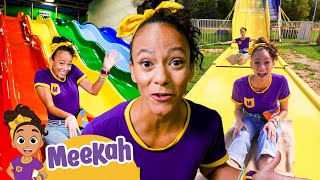 SLIDE and SWING! 🛝💥🎉 Meekah's BEST Slides and Obstacle Courses! | Top Meekah Moments