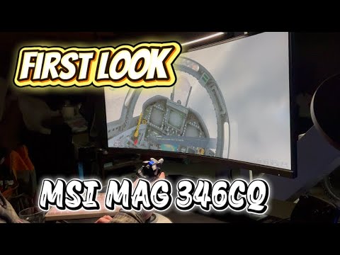 msi MAG 346CQ 34-inch 3440 x 1440 (UWQHD) Gaming Monitor, 180Hz, FreeSync Premium, HDMI, DisplayPort, VESA Mountable, Tilt, Height Adjustable, Speaker, 1ms, Black video review thumbnail