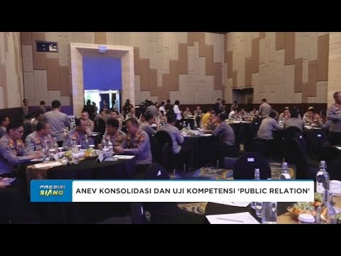DIV HUMAS POLRI MENGGELAR ANEV KONSOLIDASI KEPADA PARA KABID HUMAS POLDA JAJARAN