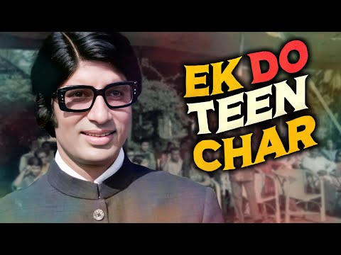 Ek Do Teen Char - Kishore Kumar - Underrated Amitabh Bachchan Jhonny Walker - - Sanjog Movie Song 4K
