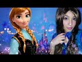 TRIED DISNEY PRINCESS ANNA MAKEUP LOOK SadiaDipty BANGLADESH FROZEN ANIMATION DISNEY