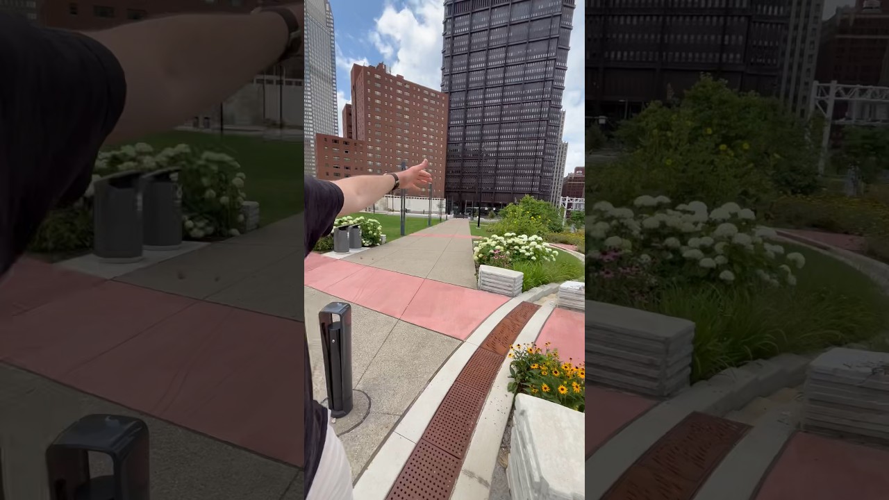 😍 🏗️ Pittsburgh’s Newest Skyscraper and Public Park! 🌻😱 #architecture #construction #realestate