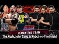WWE RAW The Rock Ryback John Cena Vs The Shield Full Match HD