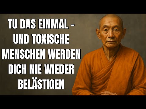 Tu das einmal – und toxische Menschen werden dich nie wieder belästigen – Alte chinesische Weisheit