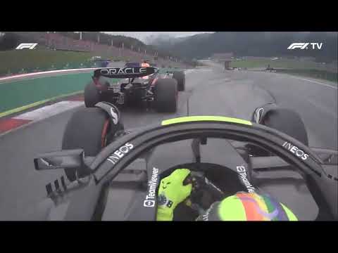 Verstappen faking an attempted fast lap just to ruin Hamilton's lap #F1 #AustrianGP