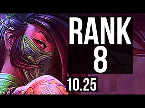 AKALI vs YONE (MID) | Quadra, Rank 8, Dominating | NA Challenger | v10.25