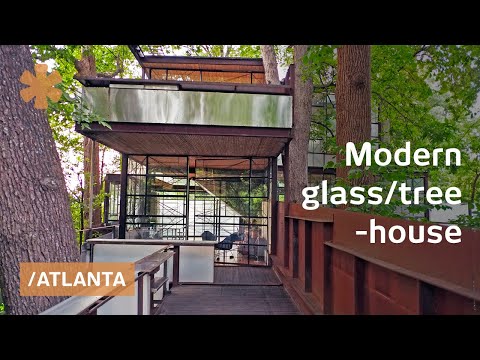 Owner-built Atlanta Glass Treehouse floats among hardwoods